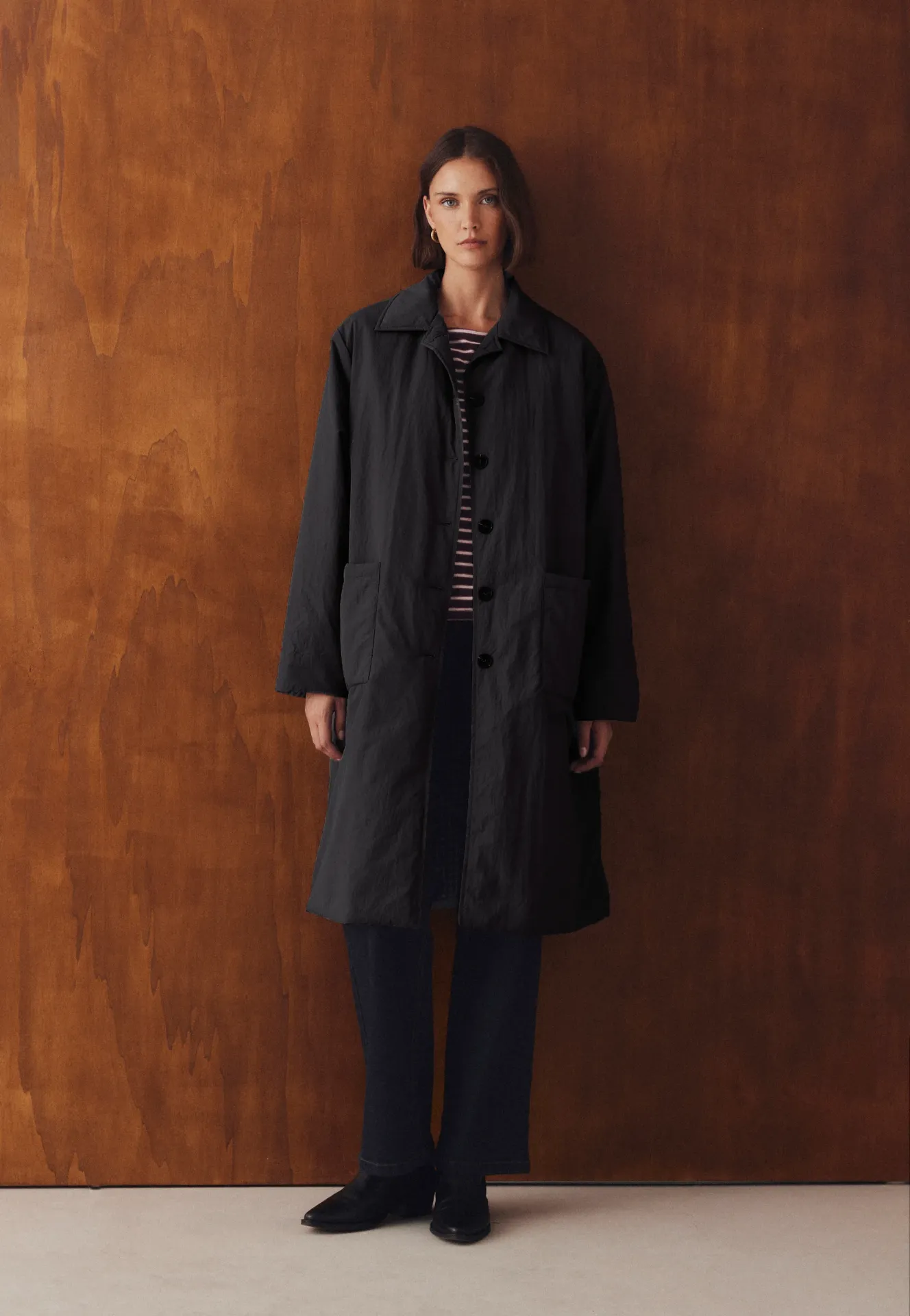 GABARDINA LARGA NYLON