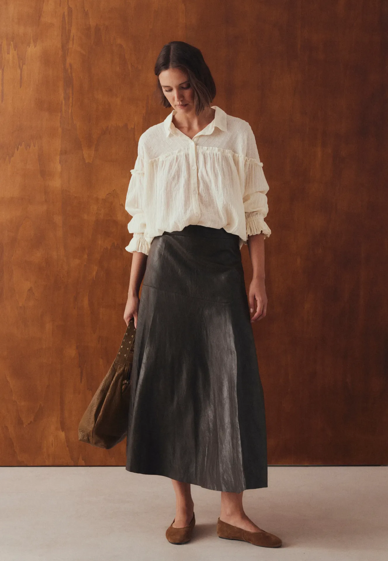 [1F6852ESTEFI26W36/XSVO] FALDA POLIPIEL (XS/36)