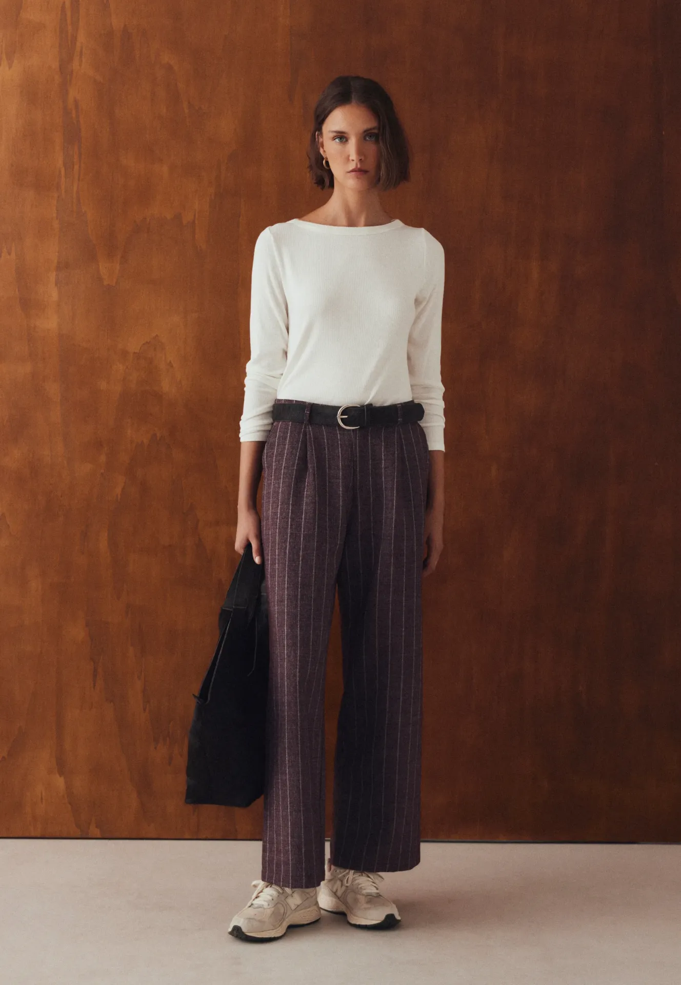 [1P6410VALNERO26W36/XSUN] PANTALON PINZAS RAYAS (XS/36)
